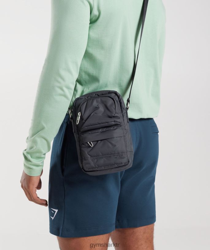 çapraz vücut 8H4J021083 Gymshark Aksesuarlar üniseks oniks gri