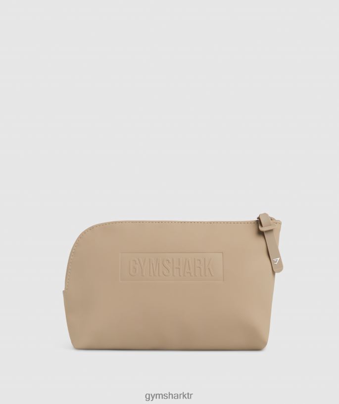 günlük yıkama çantası 8H4J021077 Gymshark Aksesuarlar üniseks çimento kahvesi