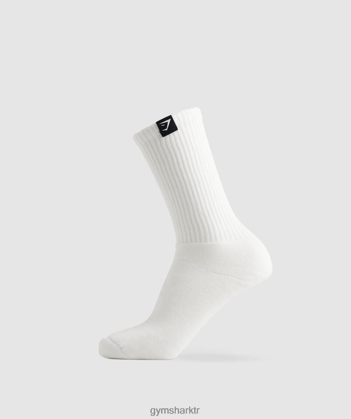 premium penye tek kişilik 8H4J021093 Gymshark Aksesuarlar üniseks beyaz