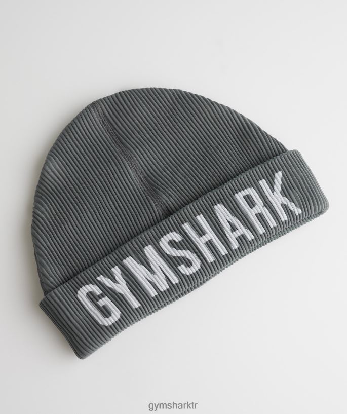 dikişsiz bere 8H4J021145 Gymshark Aksesuarlar üniseks kömür grisi marn