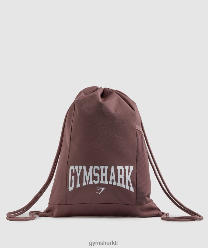 kolej spor çantası 8H4J021073 Gymshark Aksesuarlar üniseks tozlu bordo
