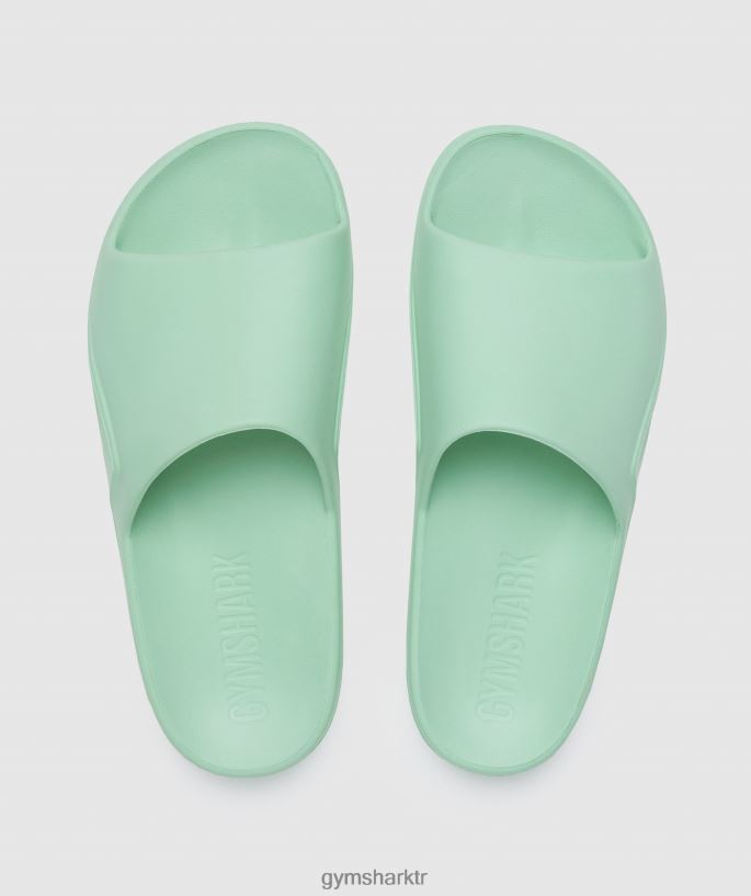 dinlenme günü slaytları 8H4J021064 Gymshark Aksesuarlar üniseks pastel yeşil