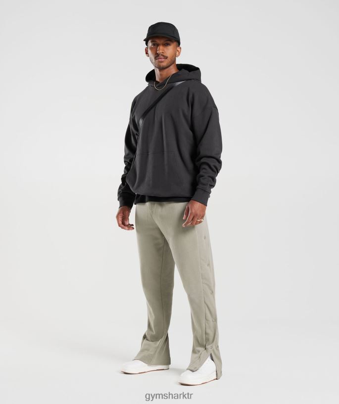 dinlenme günü essentials kapşonlu 8H4J02801 Gymshark Giyim erkekler oniks grisi