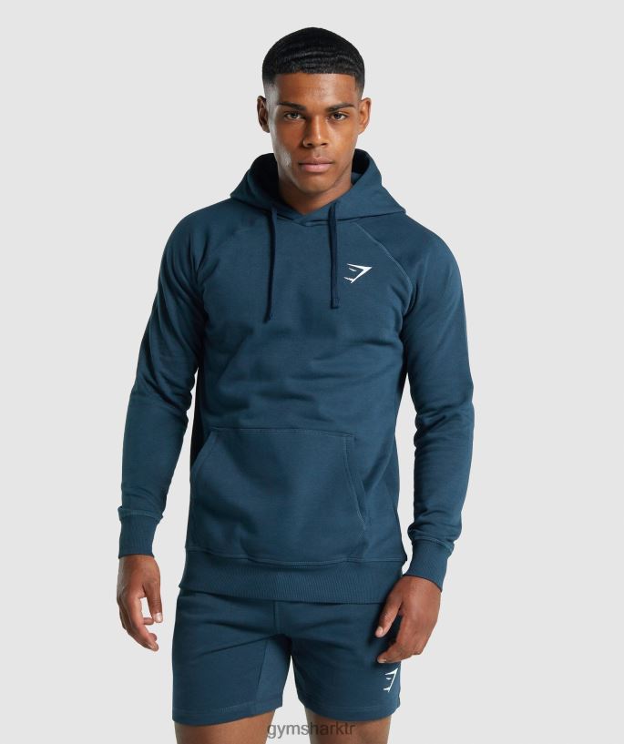 kret kapşonlu 8H4J02793 Gymshark Giyim erkekler Donanma