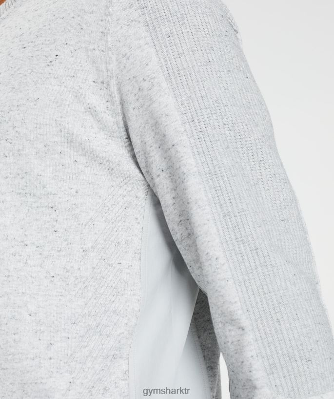 mürettebatı geri almak 8H4J02818 Gymshark Giyim erkekler açık gri marn