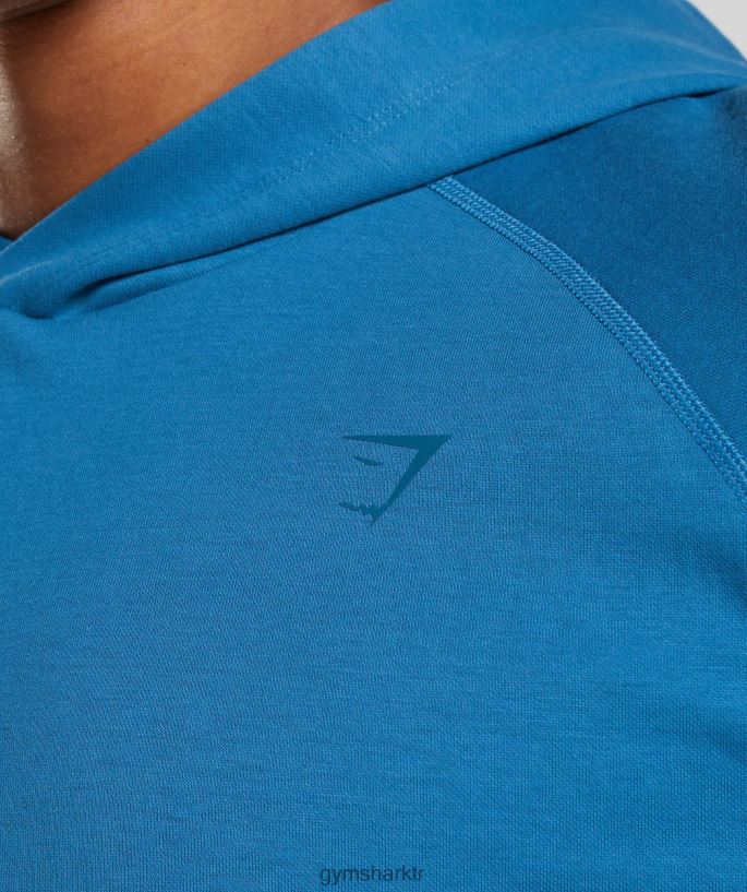 stüdyo kapşonlu 8H4J02827 Gymshark Giyim erkekler göl kenarı mavisi