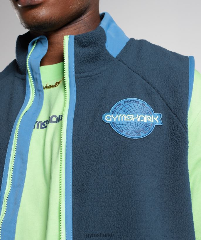 titreşim yelek 8H4J02864 Gymshark Giyim erkekler lacivert/göl mavisi