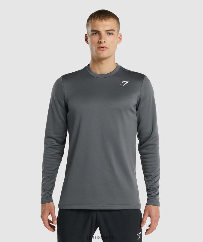varış ekibi sweatshirt 8H4J02870 Gymshark Giyim erkekler odun kömürü