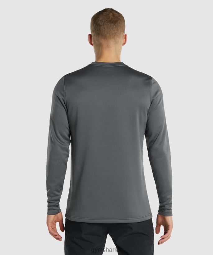 varış ekibi sweatshirt 8H4J02870 Gymshark Giyim erkekler odun kömürü