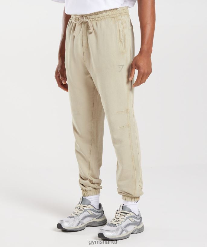 kolej koşucuları 8H4J021057 Gymshark Giyim erkekler çakıl grisi/asit yıkama