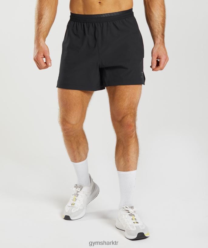 apex 5" hibrit şort 8H4J02548 Gymshark Giyim erkekler siyah
