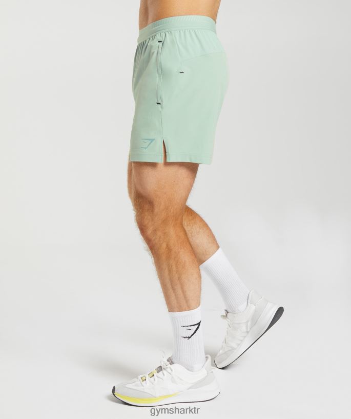 apex 5\" hibrit şort 8H4J02549 Gymshark Giyim erkekler donmuş deniz mavisi