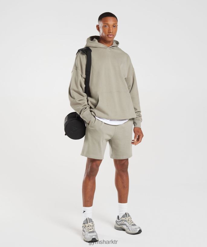 dinlenme günü şartları 7\" şort 8H4J02540 Gymshark Giyim erkekler ekru kahverengi