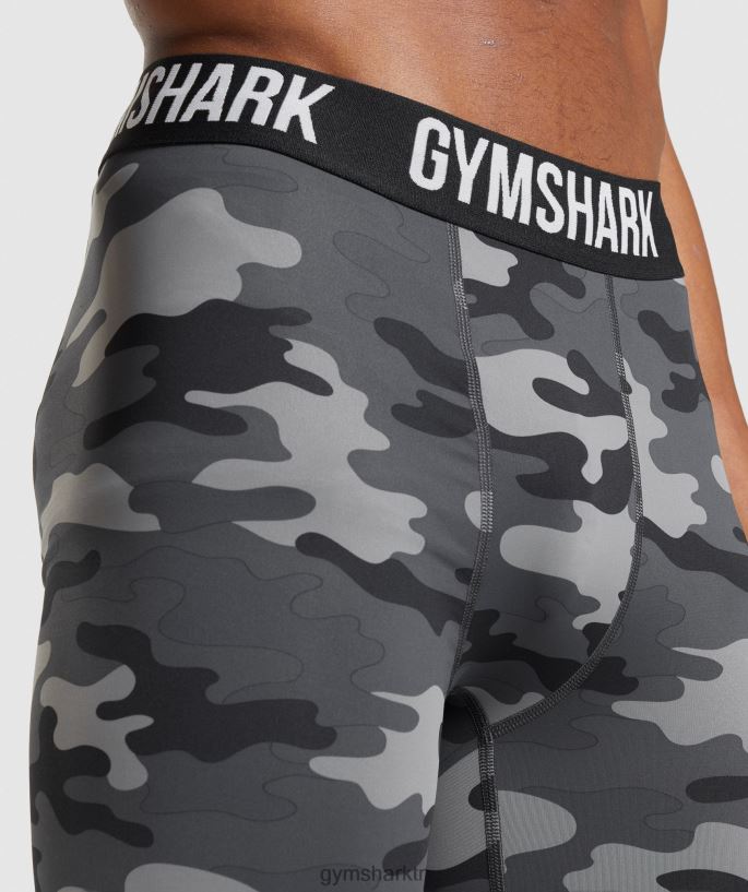 eleman içlik şort 8H4J02560 Gymshark Giyim erkekler gri baskı