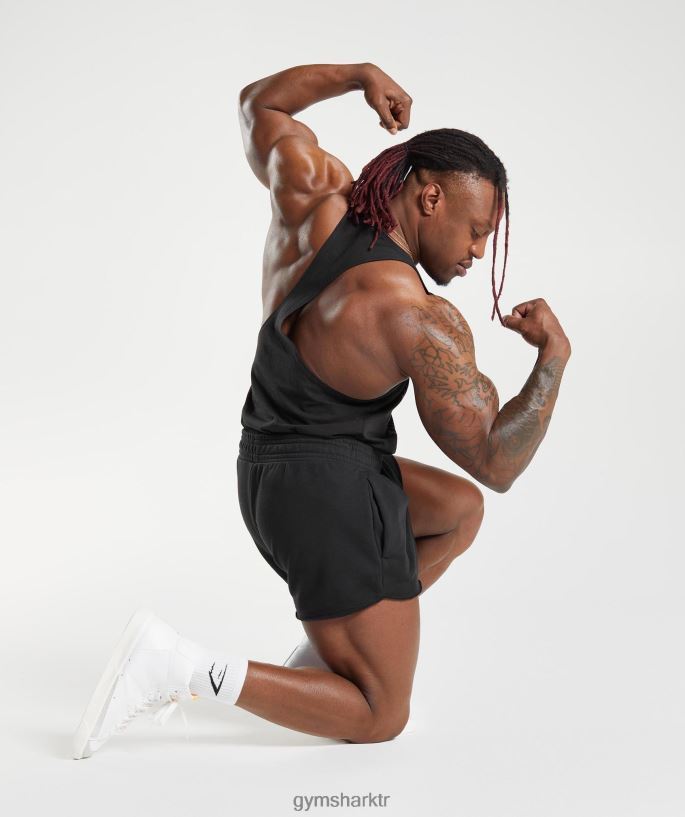 eski şort 8H4J02527 Gymshark Giyim erkekler siyah