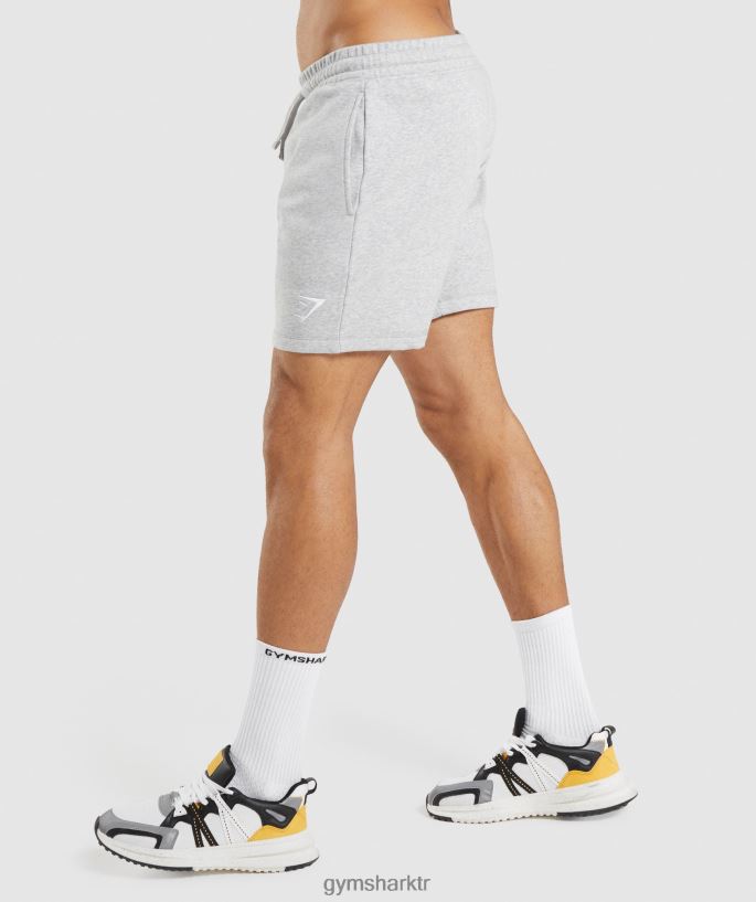 sorguç şort 8H4J02568 Gymshark Giyim erkekler açık gri marn