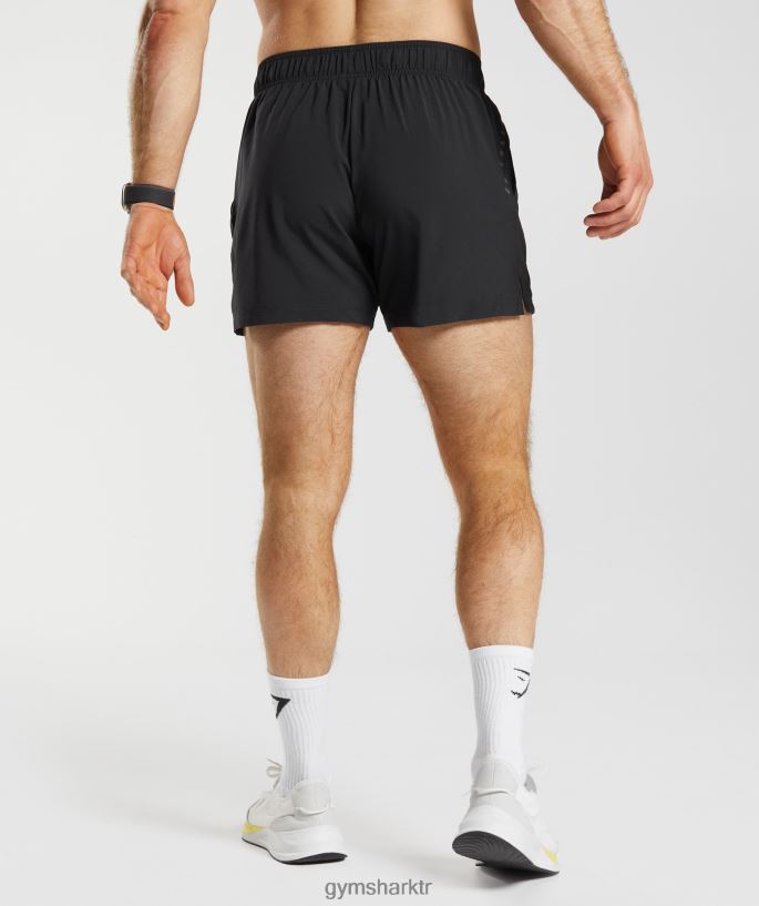spor 5\" şort 8H4J02511 Gymshark Giyim erkekler siyah
