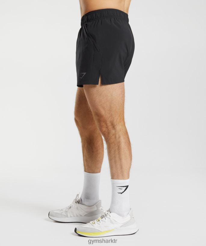 spor 5\" şort 8H4J02511 Gymshark Giyim erkekler siyah