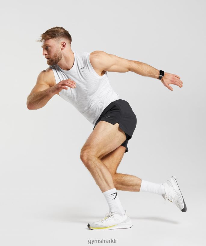 spor 5\" şort 8H4J02511 Gymshark Giyim erkekler siyah