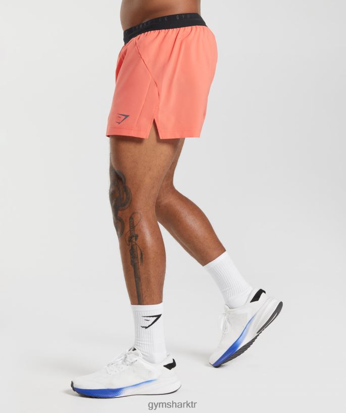 spor koşusu 3\" şort 8H4J02526 Gymshark Giyim erkekler havacılık turuncu