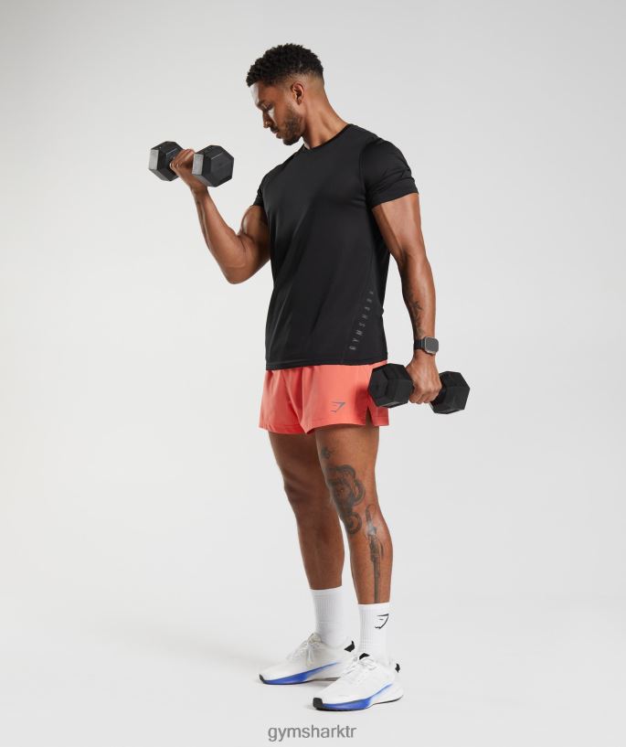 spor koşusu 3\" şort 8H4J02526 Gymshark Giyim erkekler havacılık turuncu