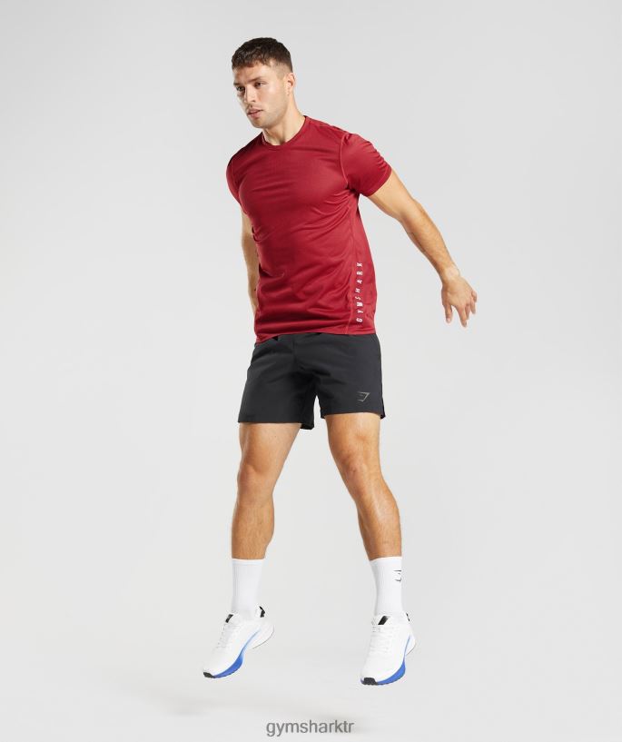 spor şort 8H4J02513 Gymshark Giyim erkekler siyah