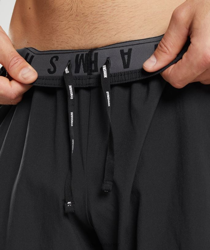 spor şort 8H4J02513 Gymshark Giyim erkekler siyah