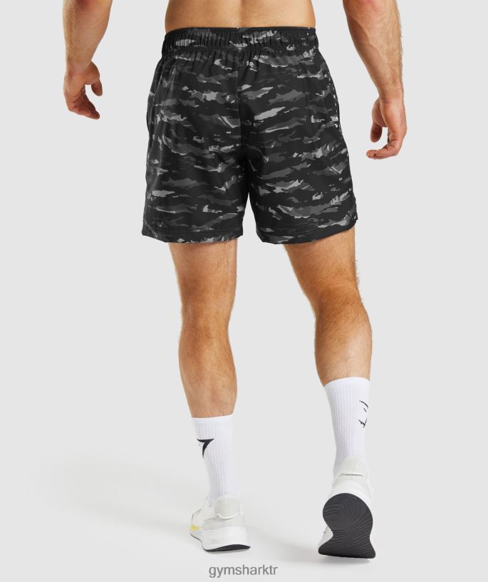 spor şort 8H4J02528 Gymshark Giyim erkekler oniks grisi