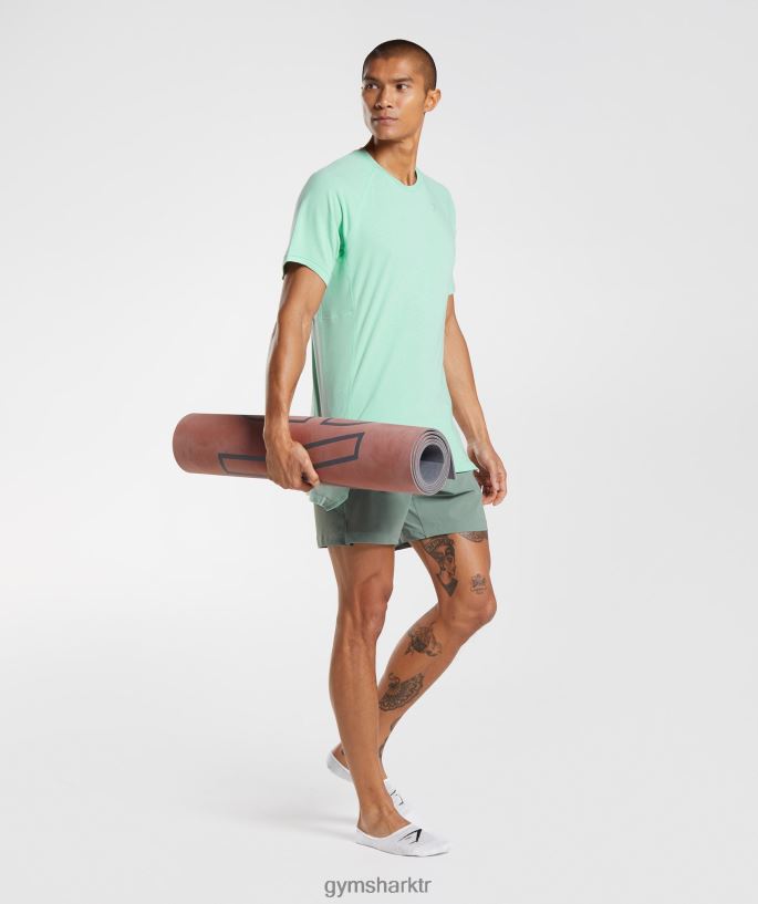 stüdyo şortu 8H4J02566 Gymshark Giyim erkekler söğüt yeşili