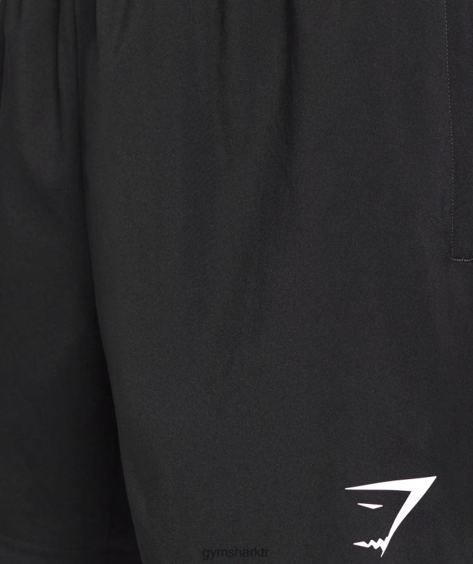 varış 5\" şort 8H4J02509 Gymshark Giyim erkekler siyah