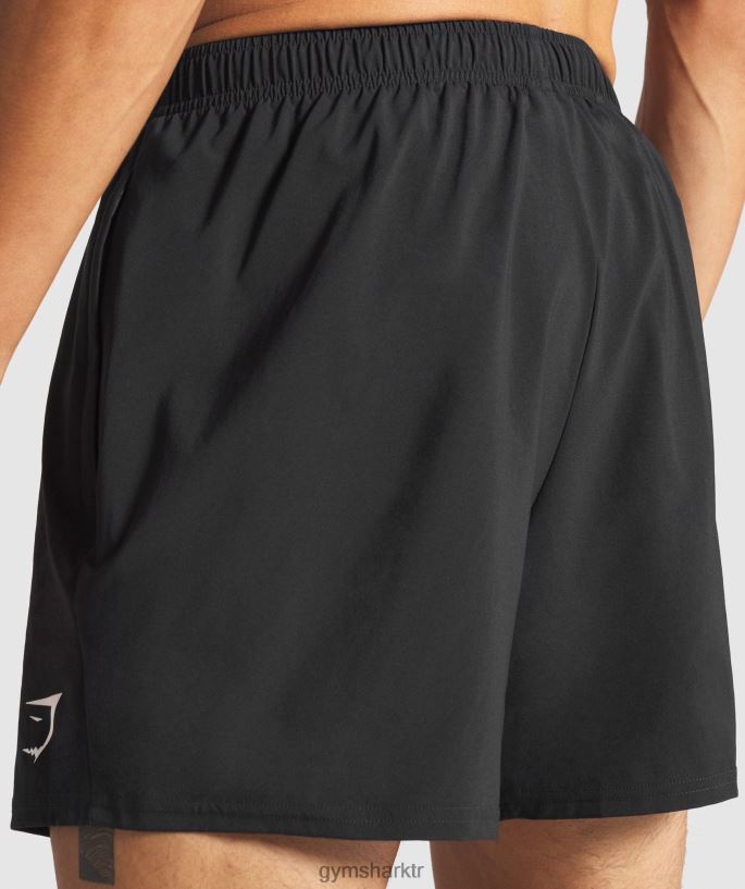 varış 5\" şort 8H4J02509 Gymshark Giyim erkekler siyah