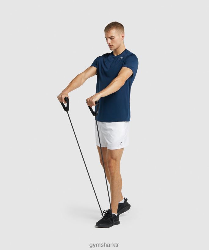 varış 5\" şort 8H4J02553 Gymshark Giyim erkekler beyaz