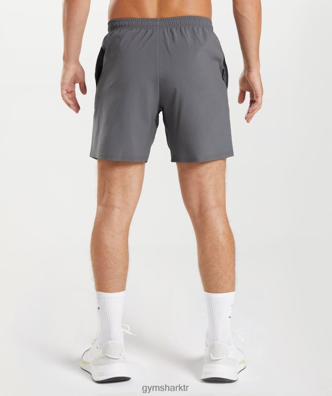 varış 7\" şort 8H4J02521 Gymshark Giyim erkekler siluet gri