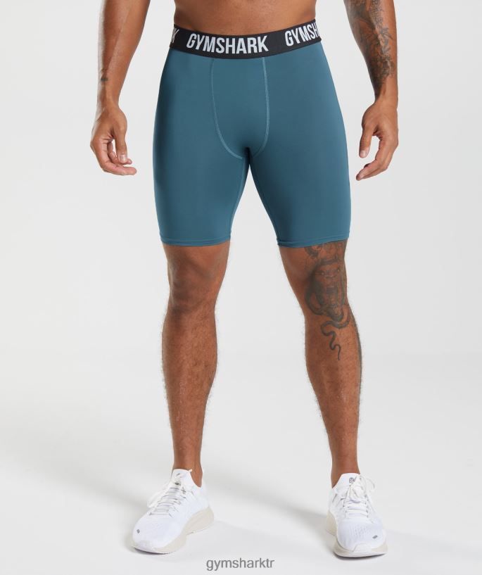 eleman içlik şort 8H4J021042 Gymshark Giyim erkekler toskana deniz mavisi