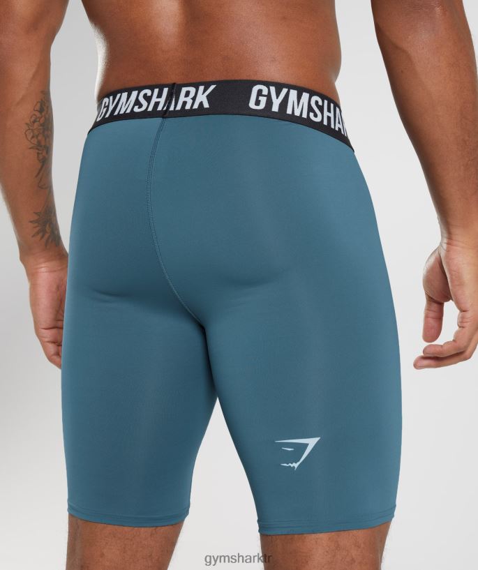eleman içlik şort 8H4J021042 Gymshark Giyim erkekler toskana deniz mavisi