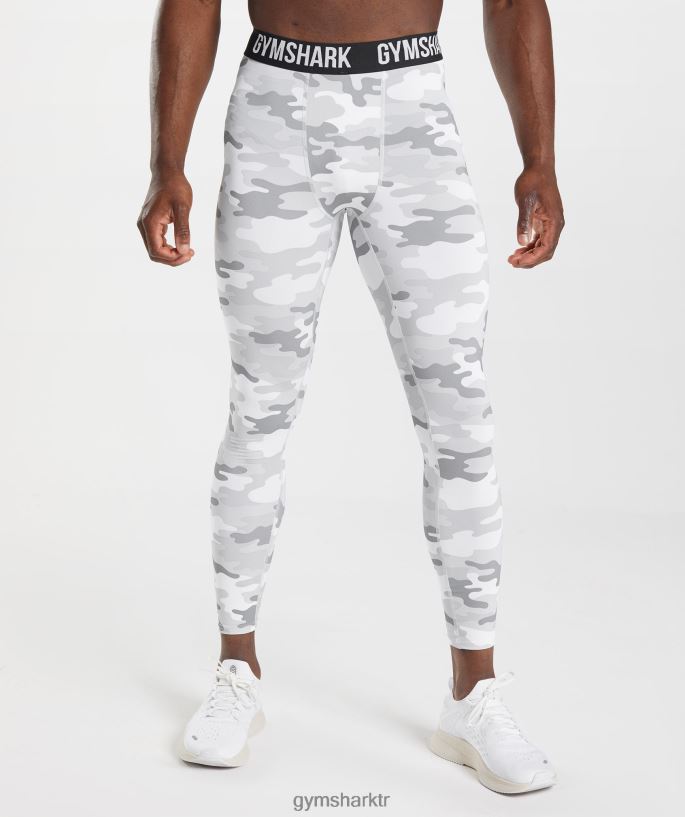 eleman içlik taytı 8H4J021039 Gymshark Giyim erkekler açık gri baskı