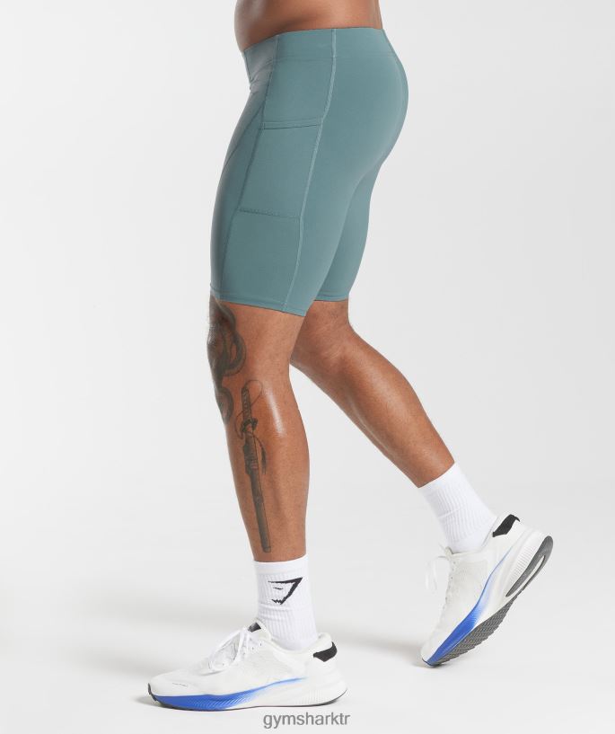 kontrol içlik şortu 8H4J021031 Gymshark Giyim erkekler gök gürültüsü mavisi