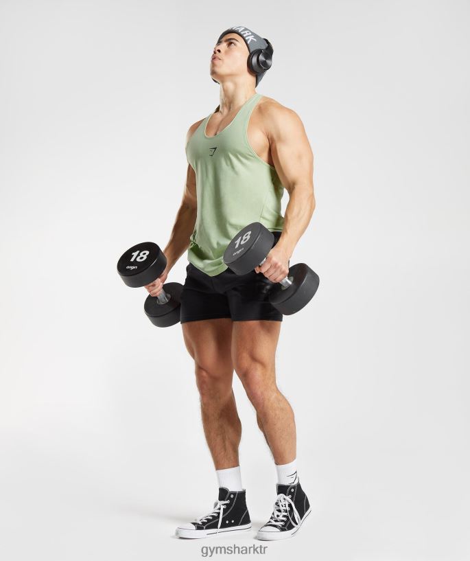 cesur kiriş 8H4J021013 Gymshark Giyim erkekler bitki örtüsü yeşili