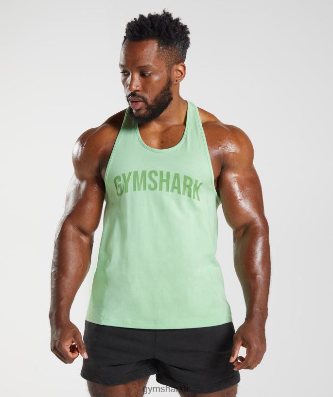 güç kirişi 8H4J021004 Gymshark Giyim erkekler aloe yeşili