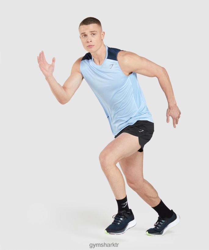 hız geliştirme tankı 8H4J02903 Gymshark Giyim erkekler aytaşı mavisi