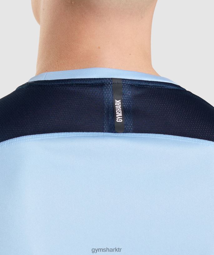 hız geliştirme tankı 8H4J02903 Gymshark Giyim erkekler aytaşı mavisi