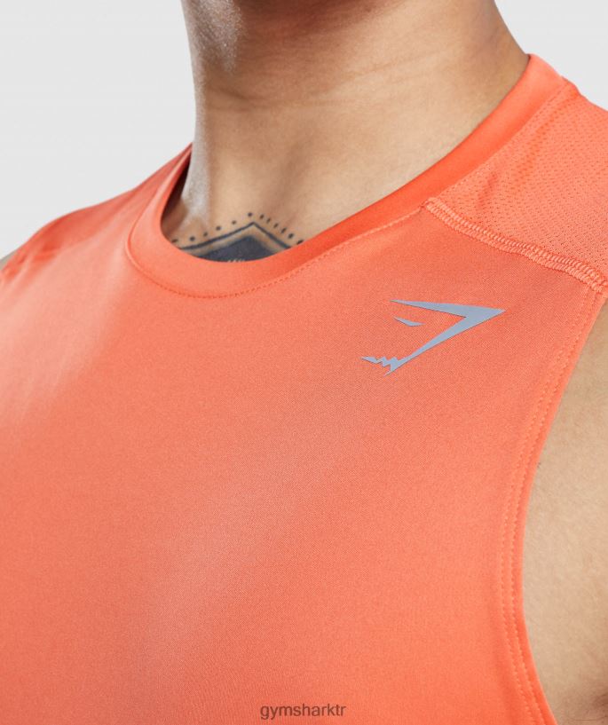 hız geliştirme tankı 8H4J02928 Gymshark Giyim erkekler papaya portakalı