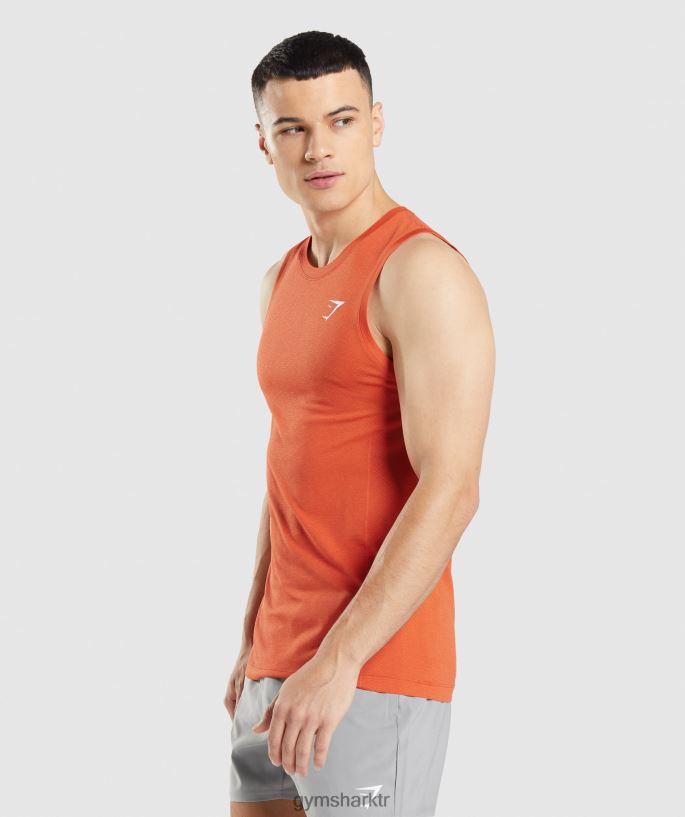 hayati kesintisiz hafif tank 8H4J02900 Gymshark Giyim erkekler papaya portakal marnı