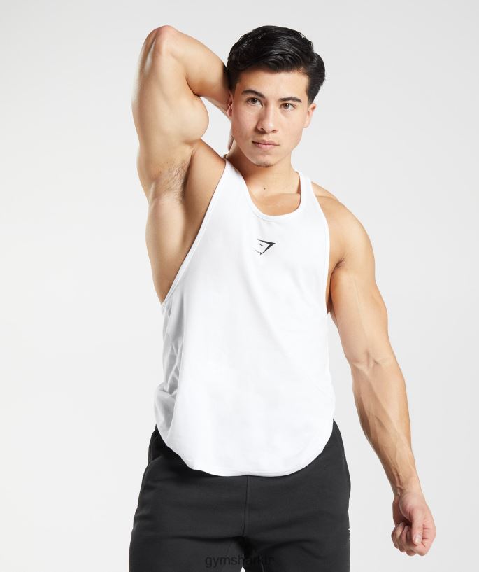 kritik kiriş 8H4J02997 Gymshark Giyim erkekler beyaz