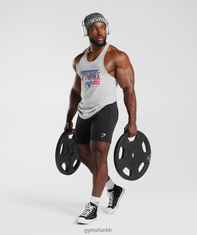 retrodalga kirişi 8H4J02989 Gymshark Giyim erkekler açık gri çekirdekli marn