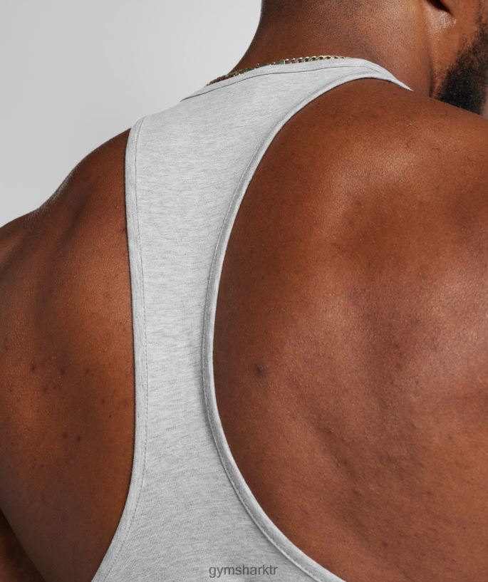 retrodalga kirişi 8H4J02989 Gymshark Giyim erkekler açık gri çekirdekli marn