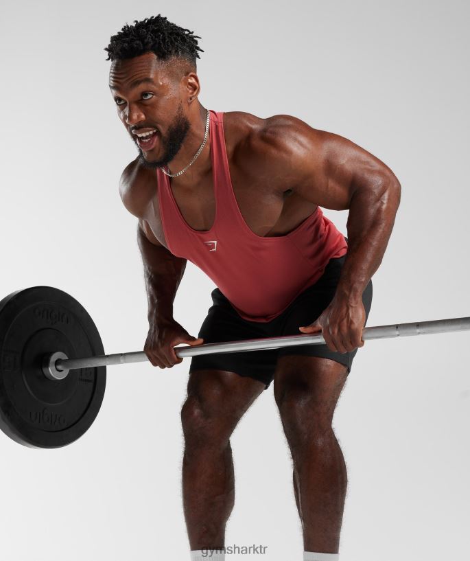 tepki veren 8H4J021026 Gymshark Giyim erkekler güneşte kurutulmuş kırmızı