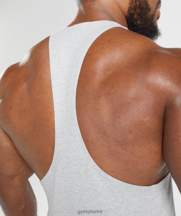 tepki veren 8H4J02985 Gymshark Giyim erkekler açık gri çekirdekli marn