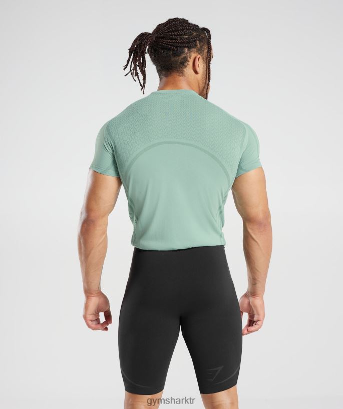 315 dikişsiz tişört 8H4J02779 Gymshark Giyim erkekler donmuş deniz mavisi/mürekkep deniz mavisi