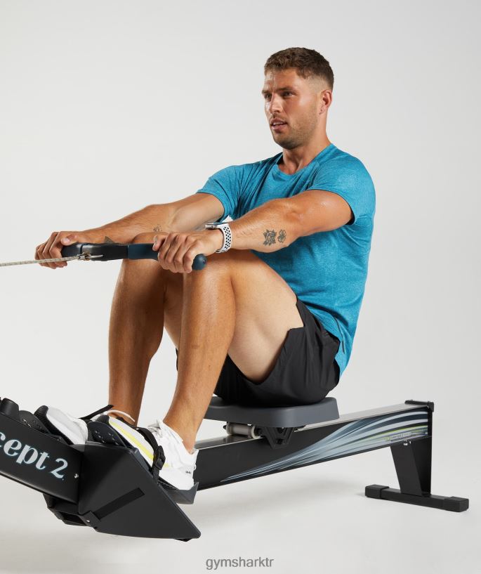 apeks tişört 8H4J02682 Gymshark Giyim erkekler atlantik mavisi/köpekbalığı mavisi